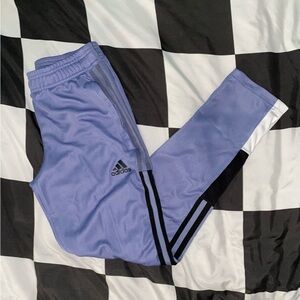Light purple adidas pants